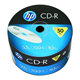 CD-R HP 52X 50 pak bulk 700MB 69300